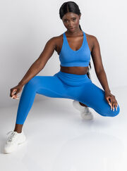 Boux Sport textured panel crop top
