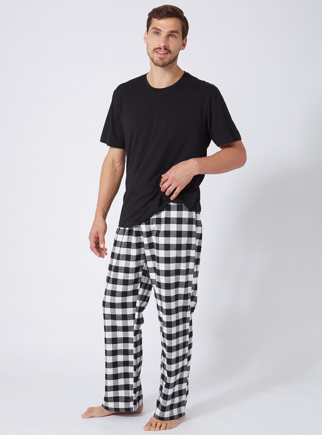 Mens Gingham Pyjama Set | Boux Avenue