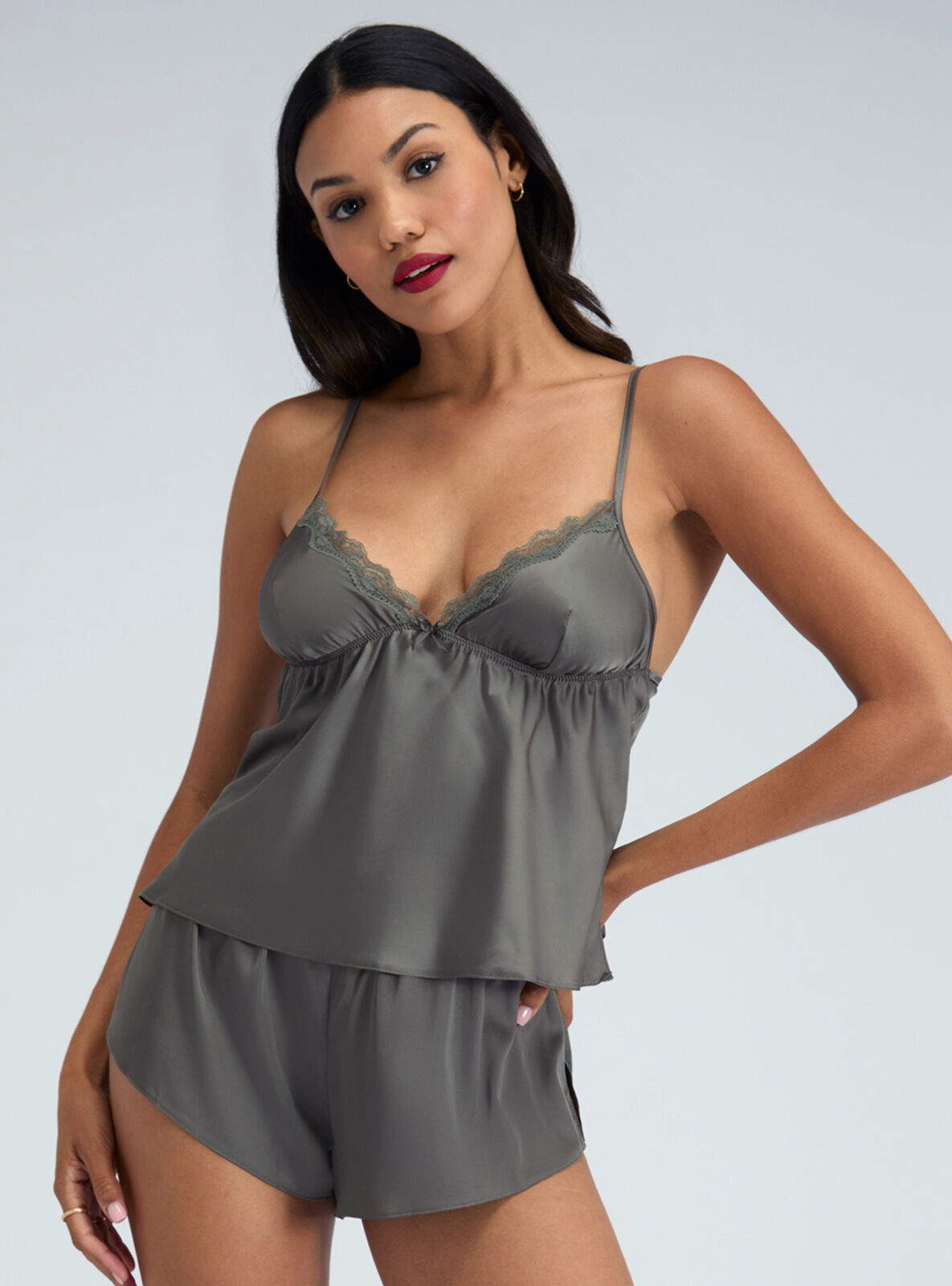 Kaya satin short cami set