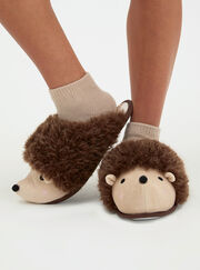 Hedgehog fluffy mule slippers
