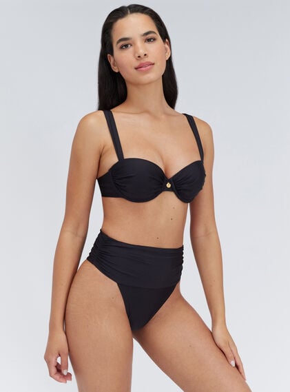 Ferrara ruched balconette bikini top