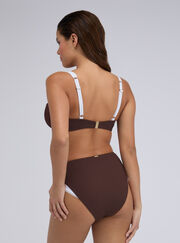Rivoli picot high waist bikini bottoms