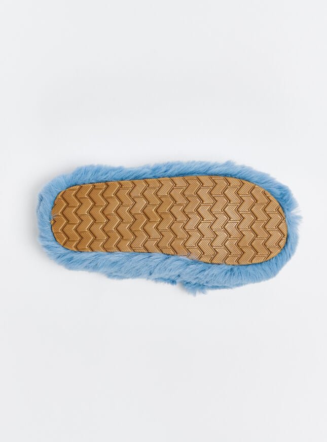 Ridge sole cross band slider slippers