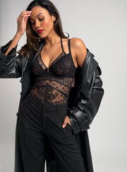 Hadley spot mesh bodysuit