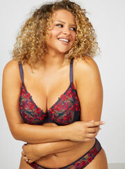Khalo pansy plunge bra