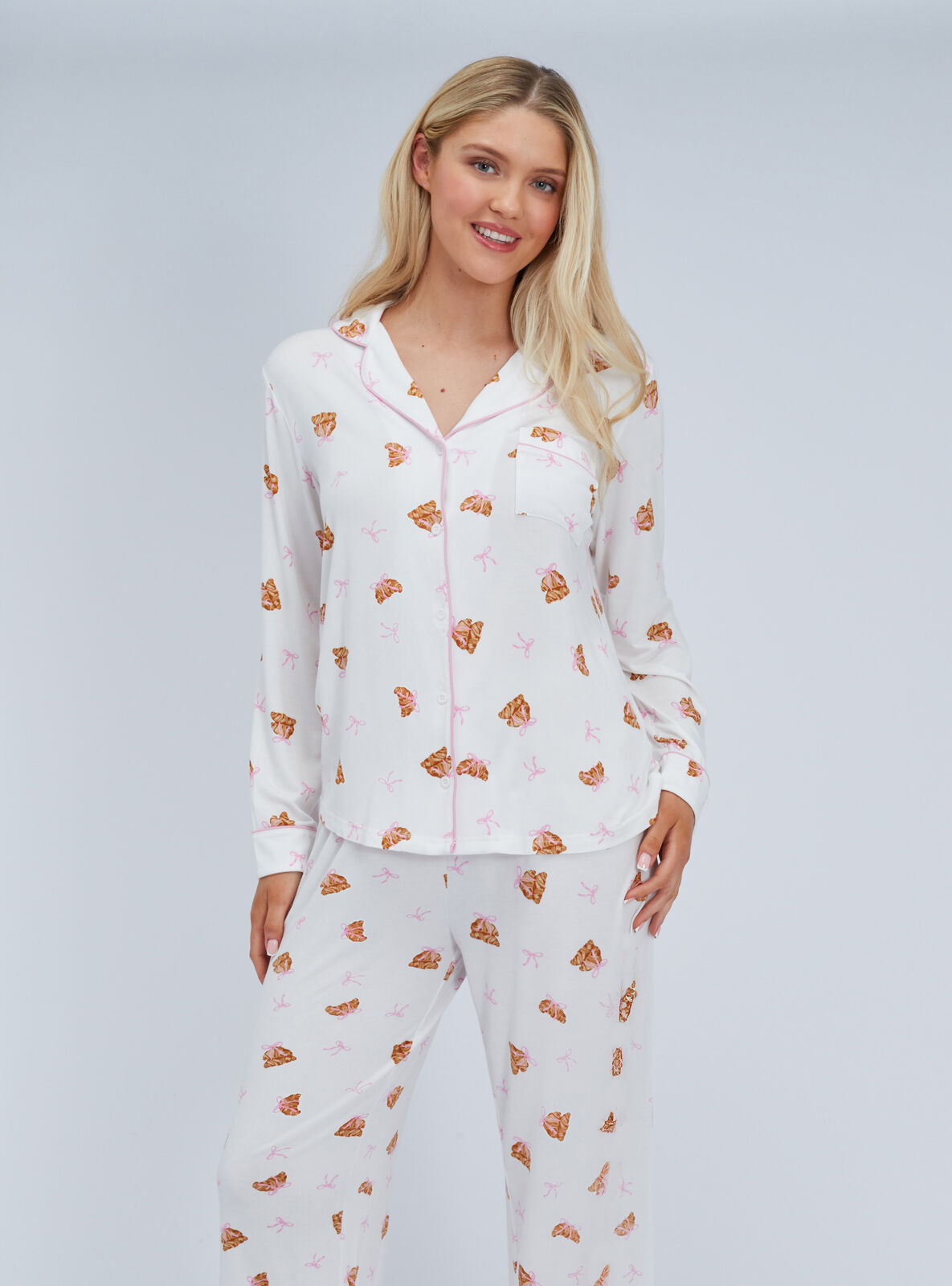 Croissant modal pyjama set | Boux Avenue UK