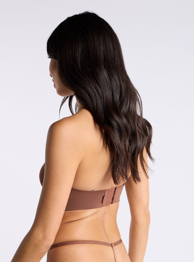 Strapless microfibre multiway bra