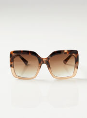 Leopard square sunglasses