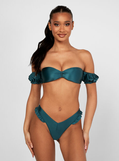 Beja ruched bikini briefs