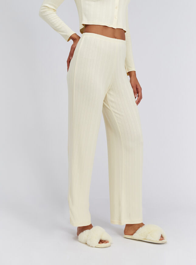 Pointelle pyjama trousers