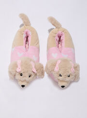 Sausage dog plush novelty slippers