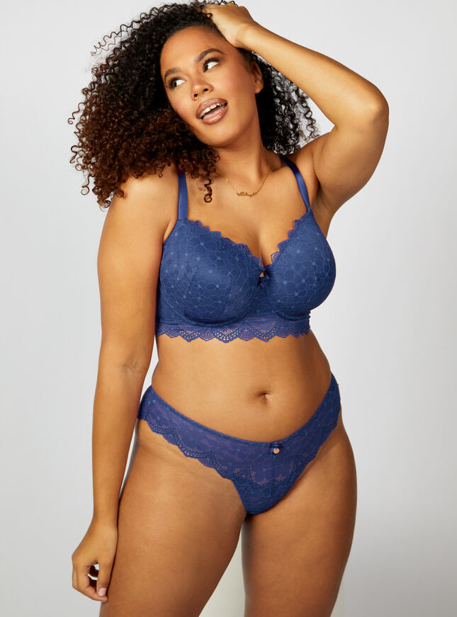 Hattie floral lace tanga briefs