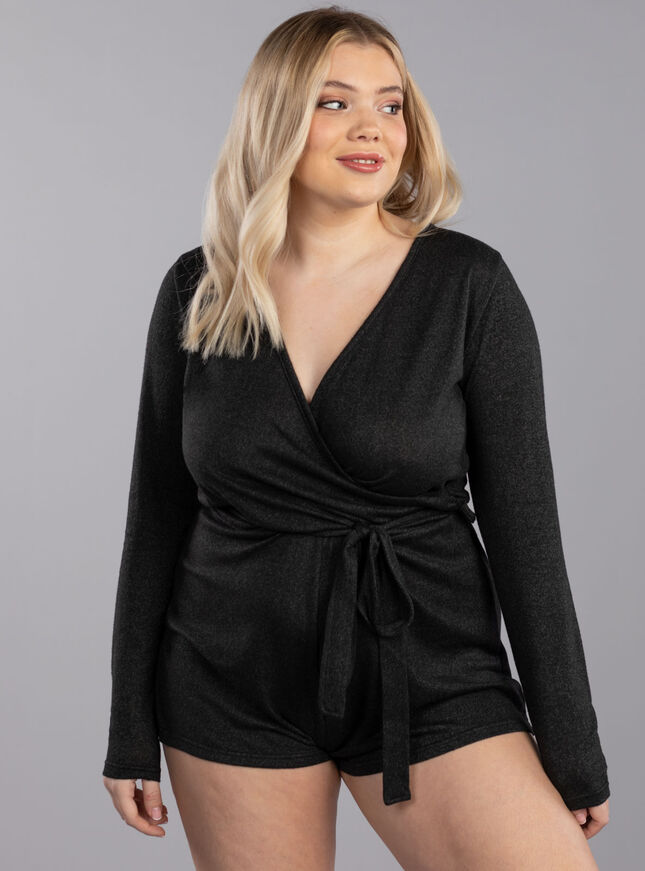 Ava lounge wrap front playsuit
