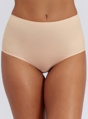 Seamless microfibre high waist briefs