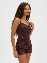 Daisy pointelle short pyjama set