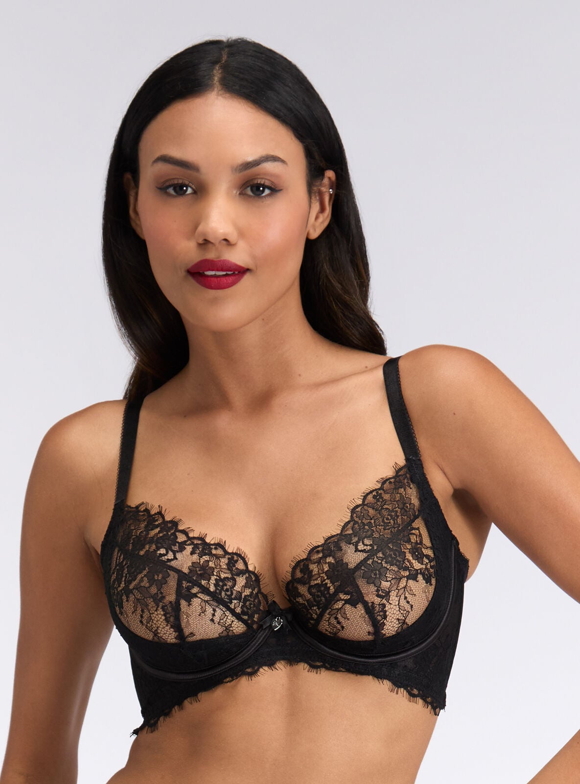 Boux Avenue Plunge Bra Dulcee Women's Lace Ladies Lingerie Adjustable Straps-image