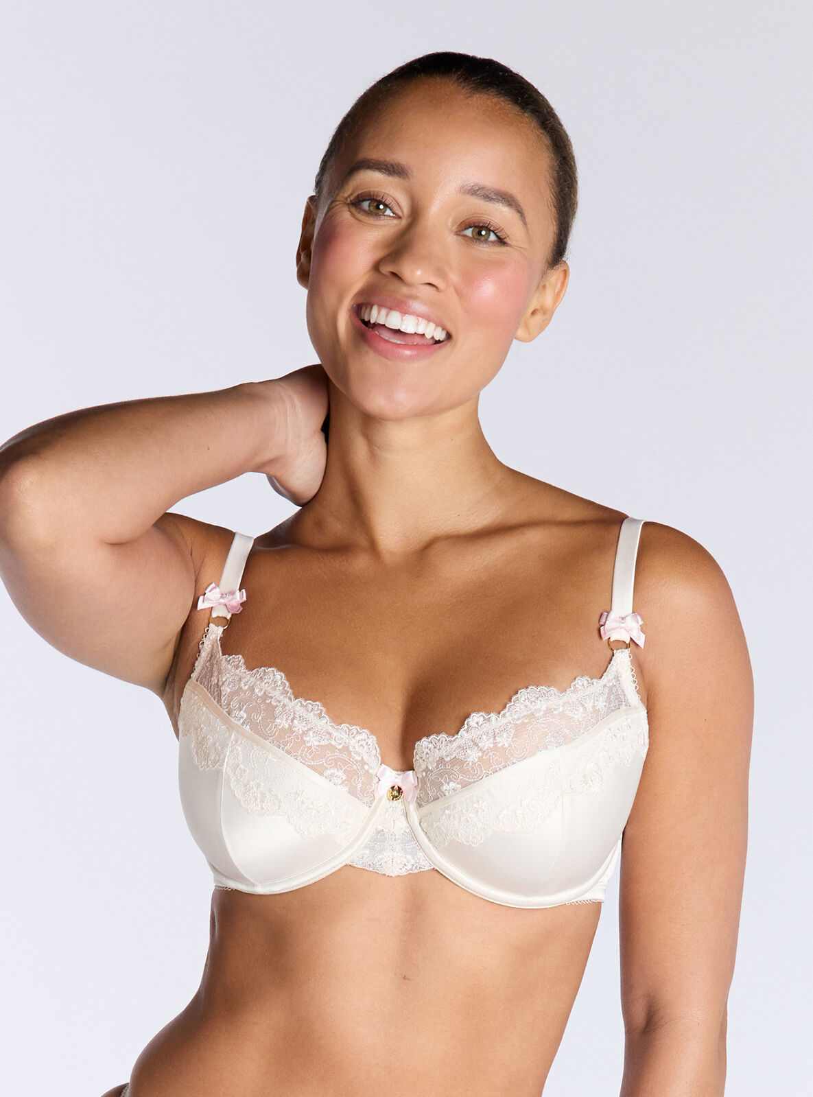 Boux Avenue Balconette Bra Women's Clover Satin Ladies Sexy Padded Lingerie-image