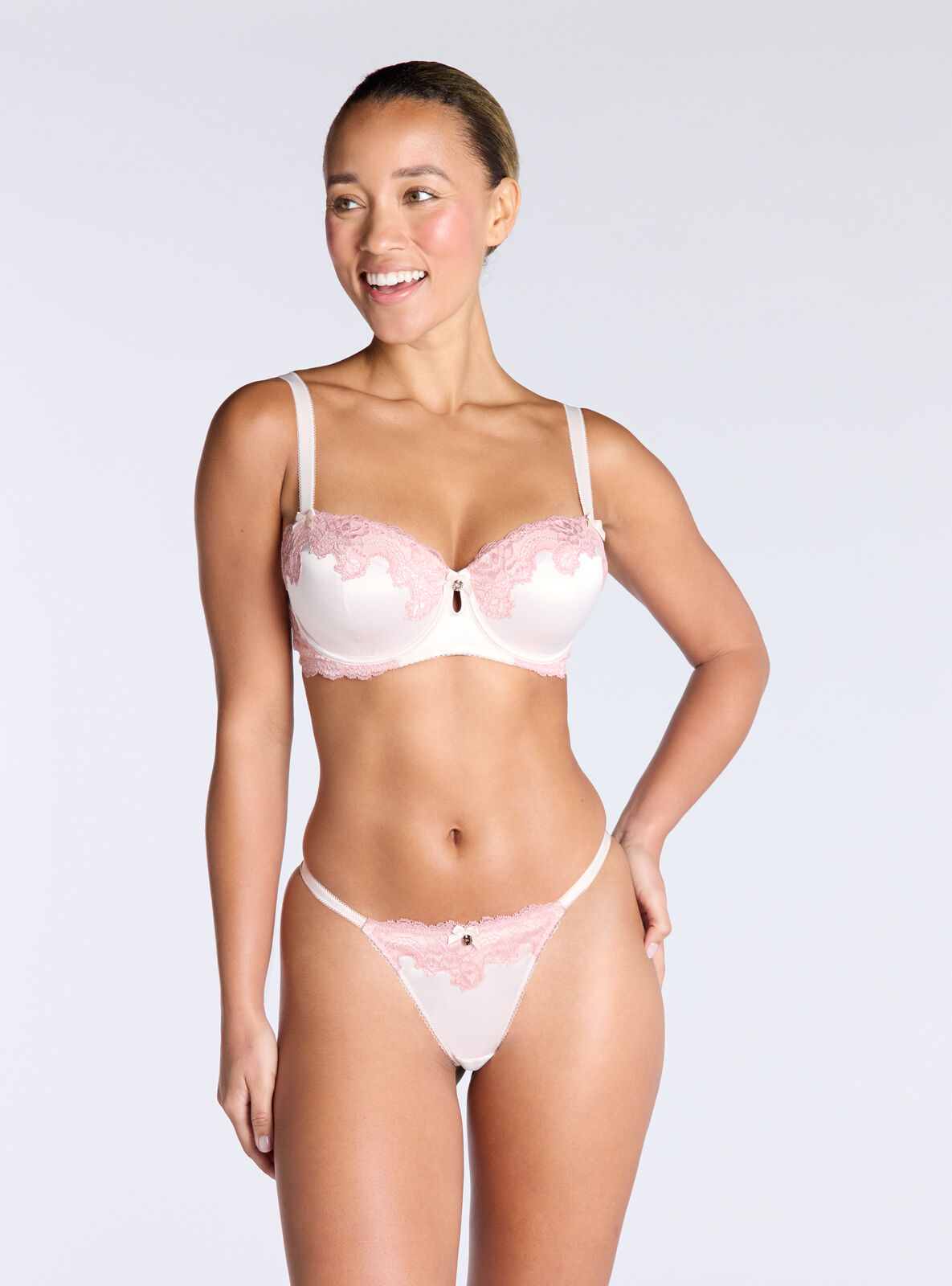 Boux Avenue Balconette Bra Women's Etta Satin Ladies Brassiere Sexy Lingerie-image