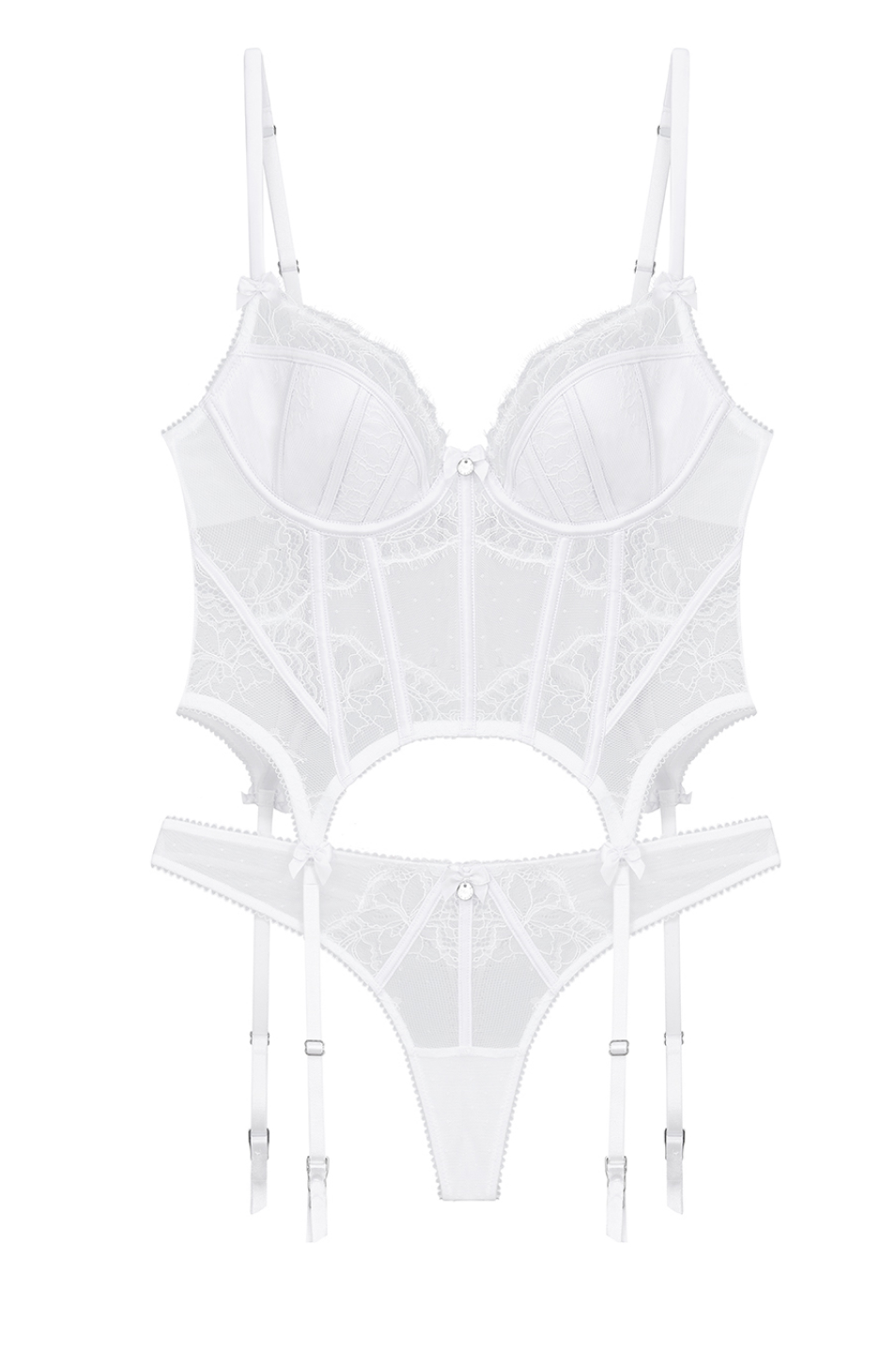 bridal white lingerie