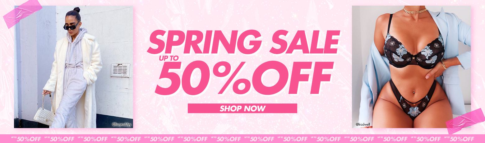 Spring sale up to 50% off