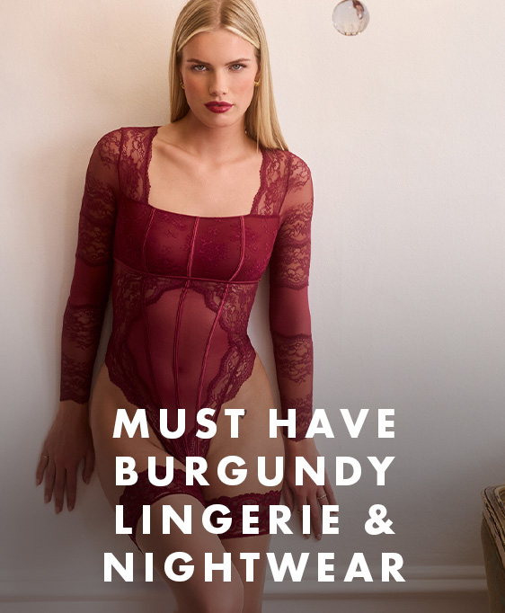Burgundy Lingerie