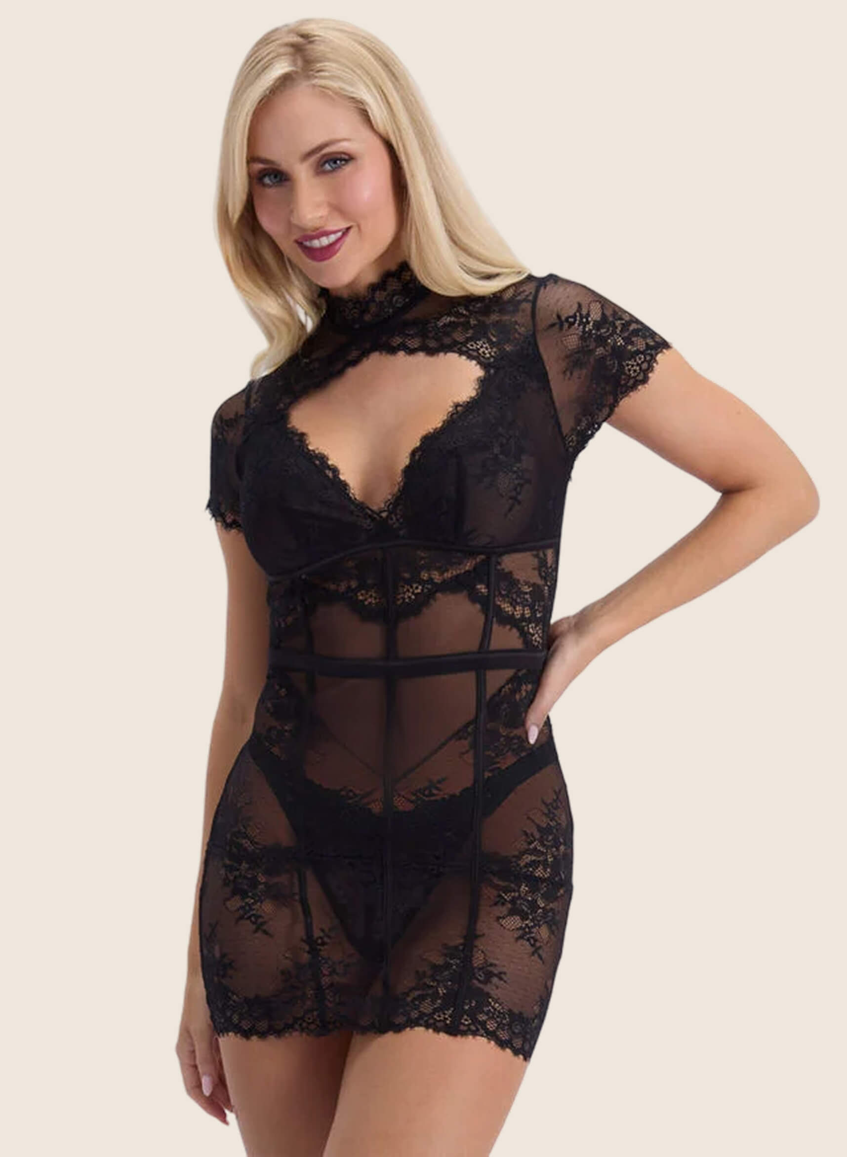 Yonina lace short chemise