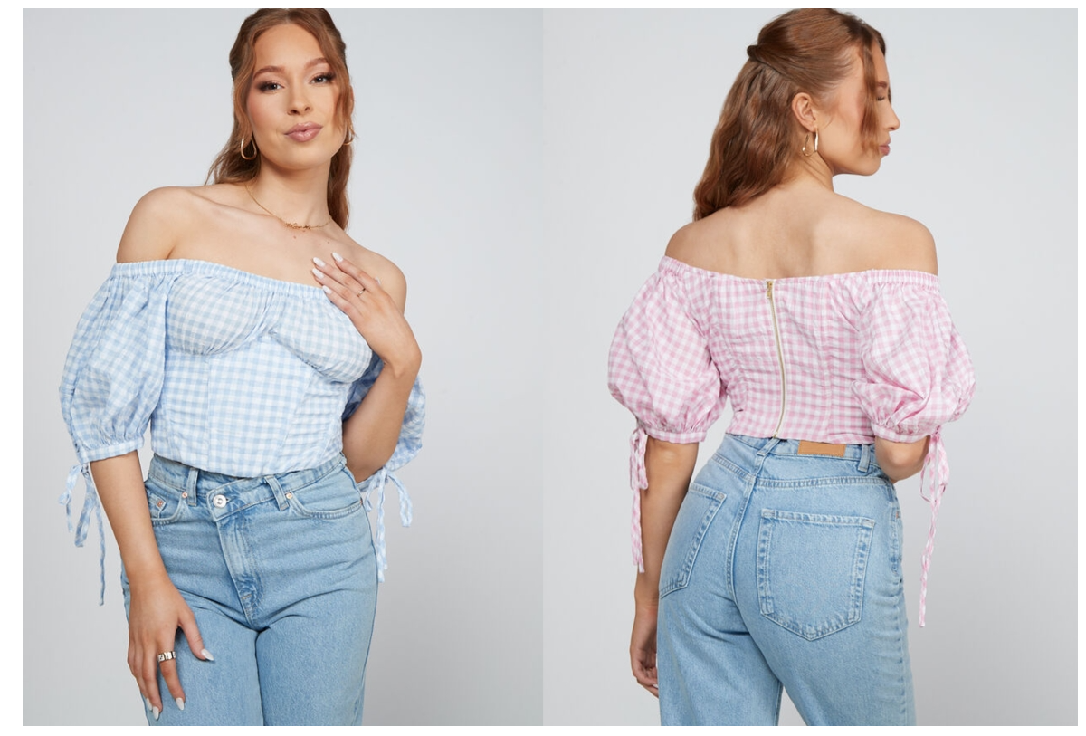 Off the shoulder corset