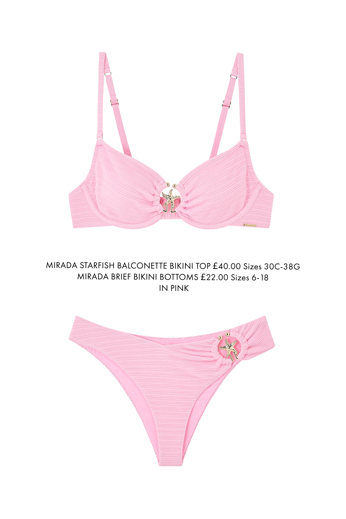 Cutout- Mirada Bikini in Pink Cutout- Mirada Bikini in Pink