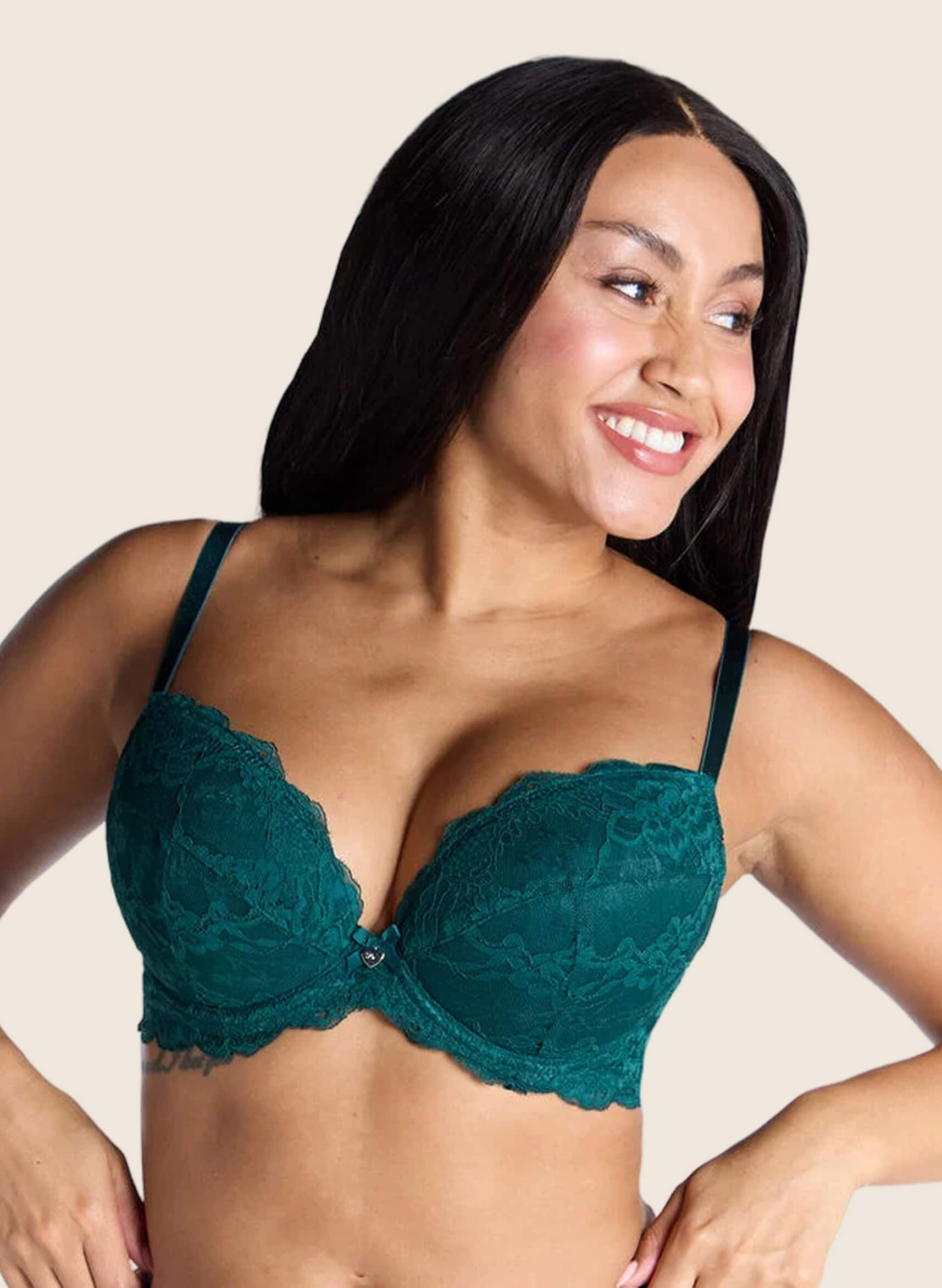 Mollie padded plunge bra