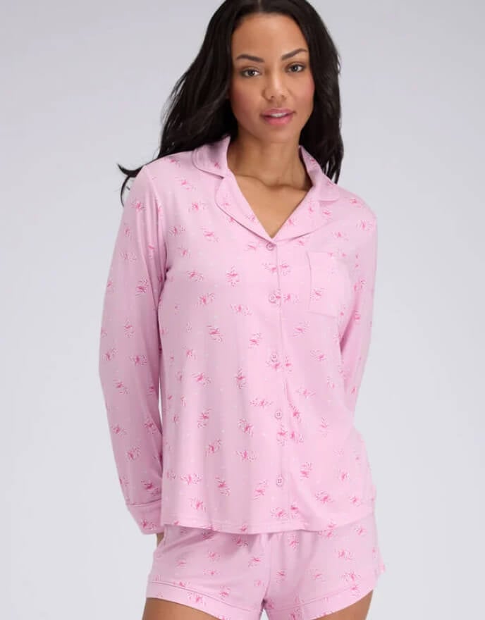 Candy cane modal short pyjama set - Pink Mix Candy cane modal short pyjama set - Pink Mix
