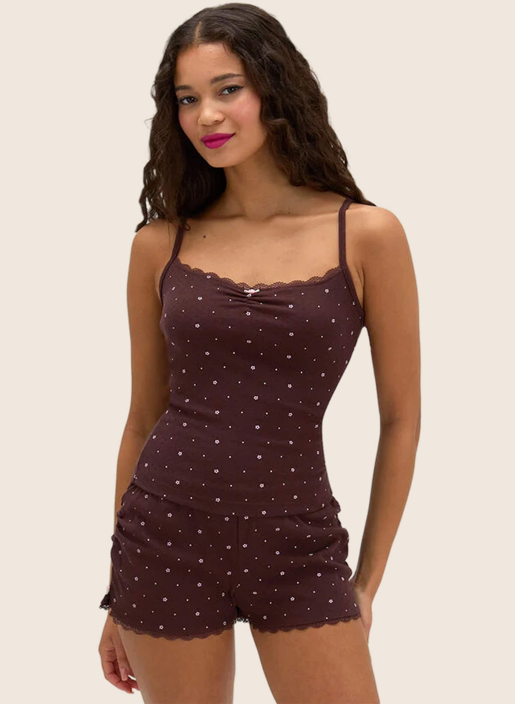 Daisy pointelle short pyjama set