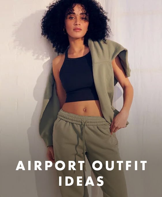 Comfy airport outfits