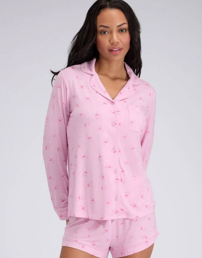 Candy cane modal short pyjama set - Pink Mix Candy cane modal short pyjama set - Pink Mix
