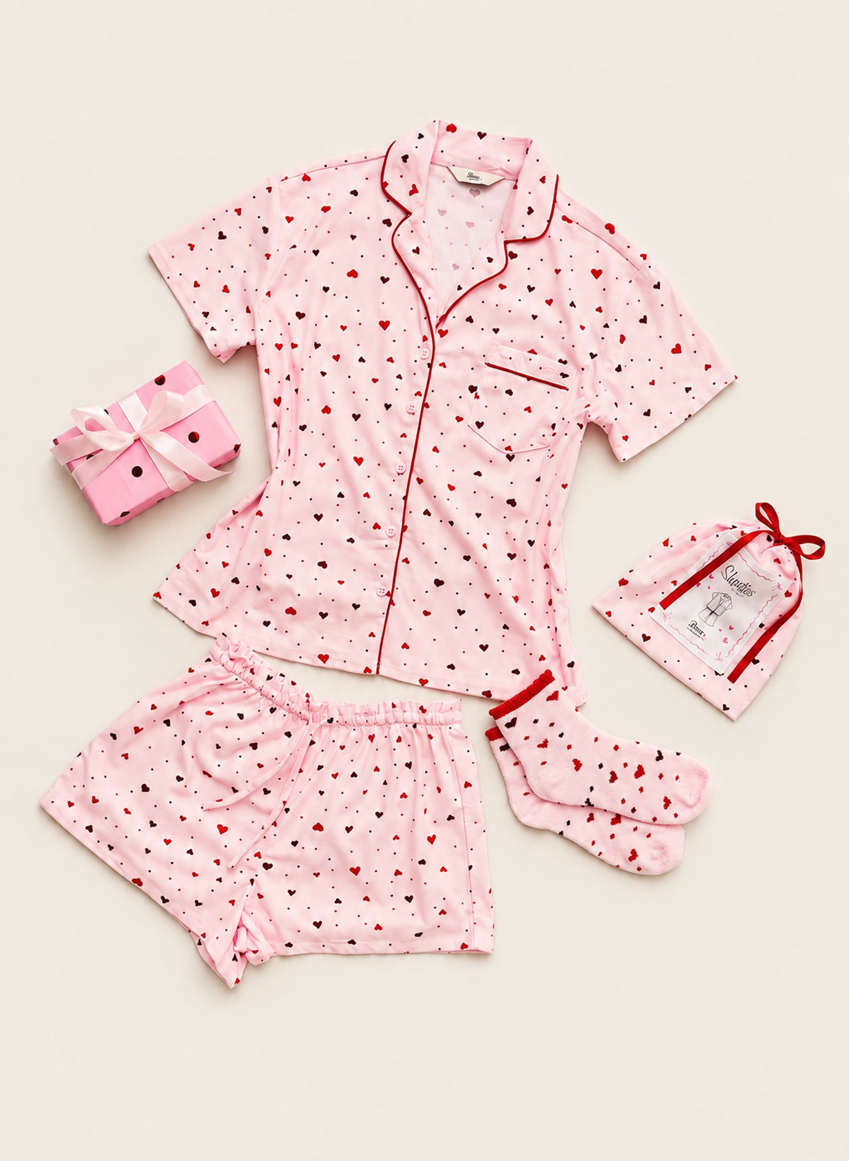 Ditsy Heart Nightwear Sets