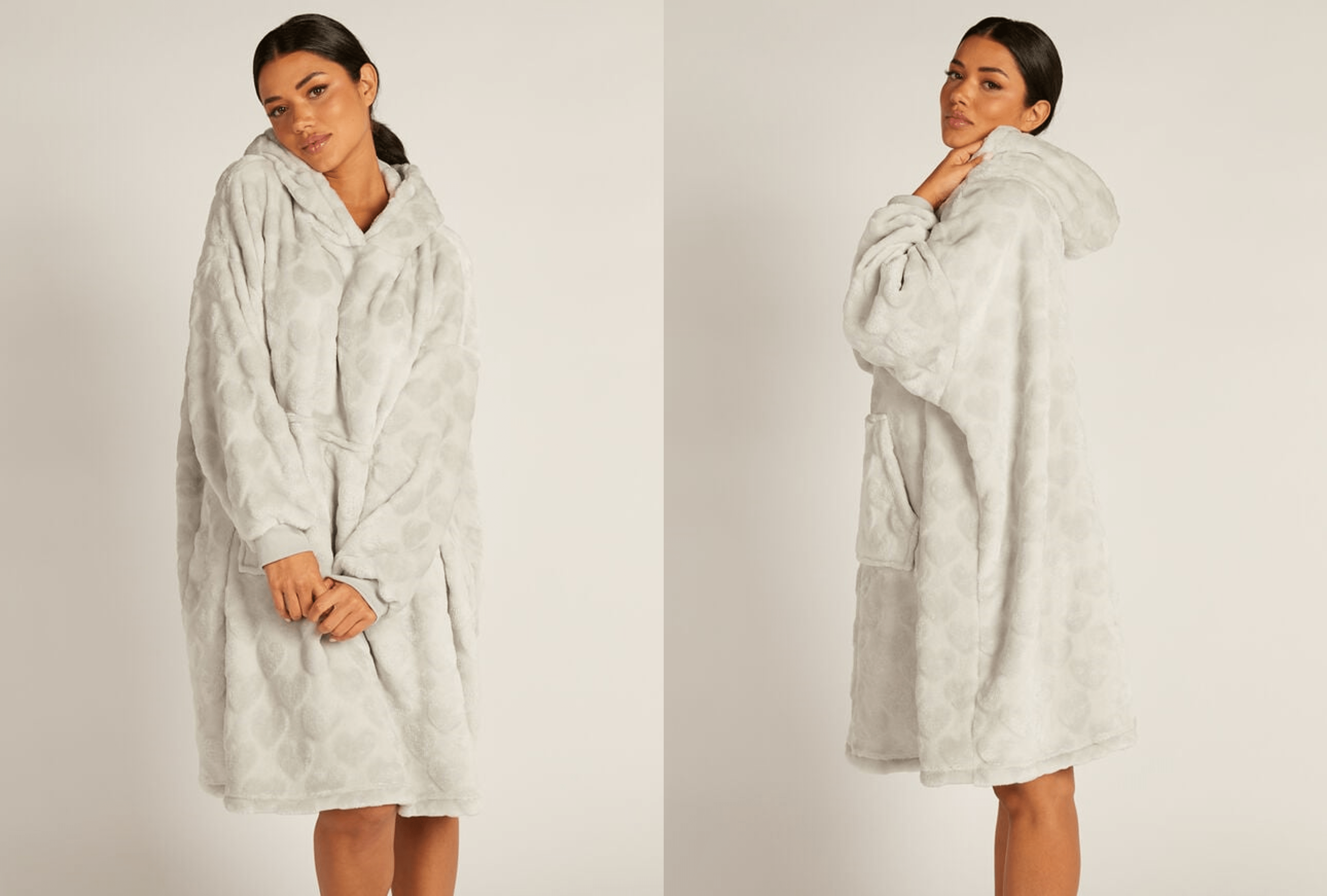 Barefoot Dreams MC Soft Jersey Short Robe - Heather Gray - Back 40  Mercantile