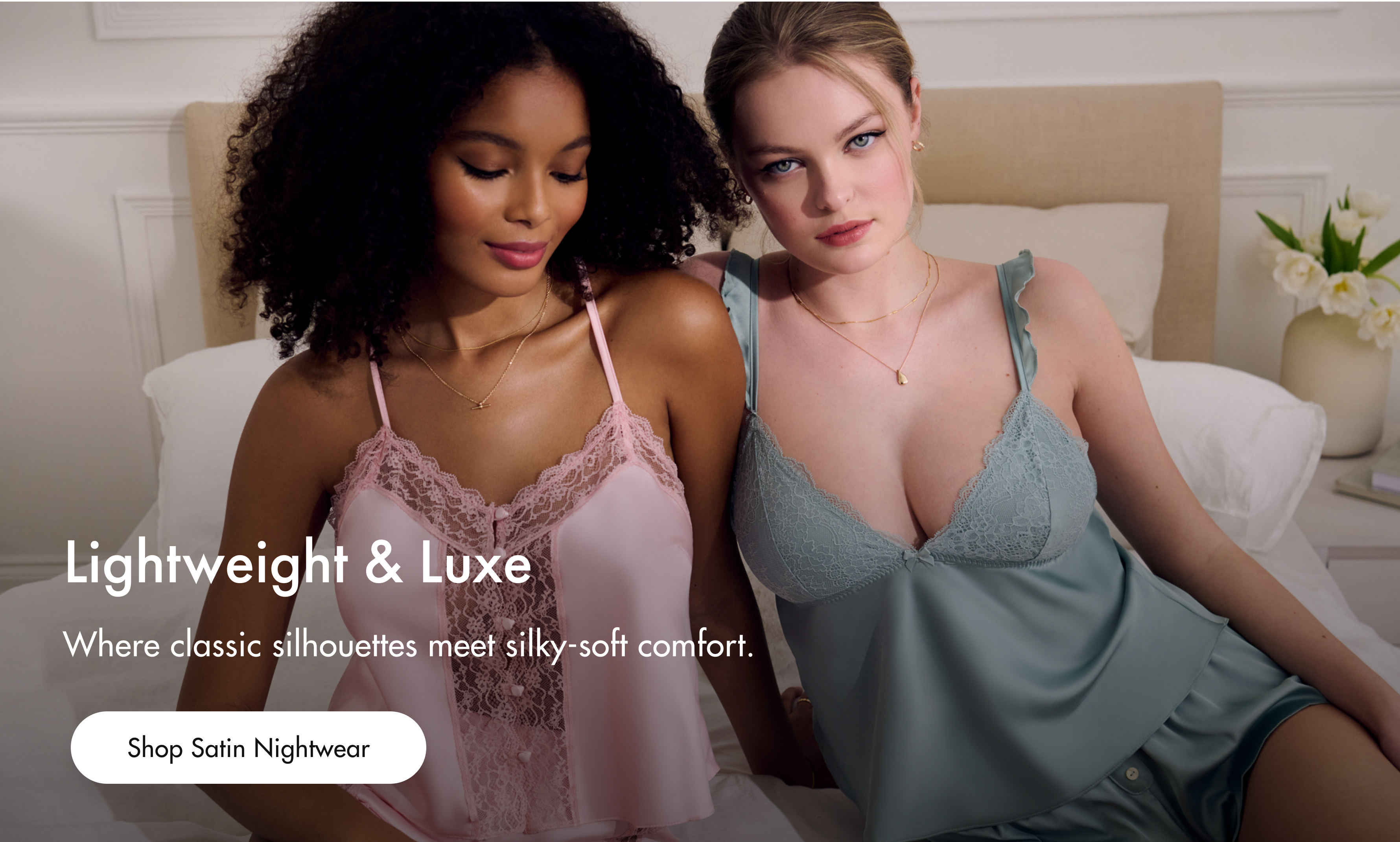 Satin Nightwear. Shop Now