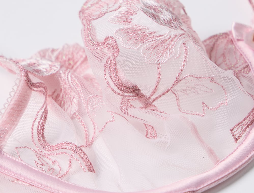 Pink Lace Bra