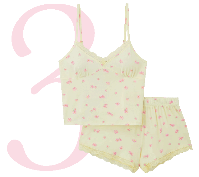 Floral Modal Short Cami Set