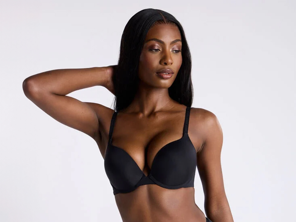 Super push up microfibre plunge t-shirt bra