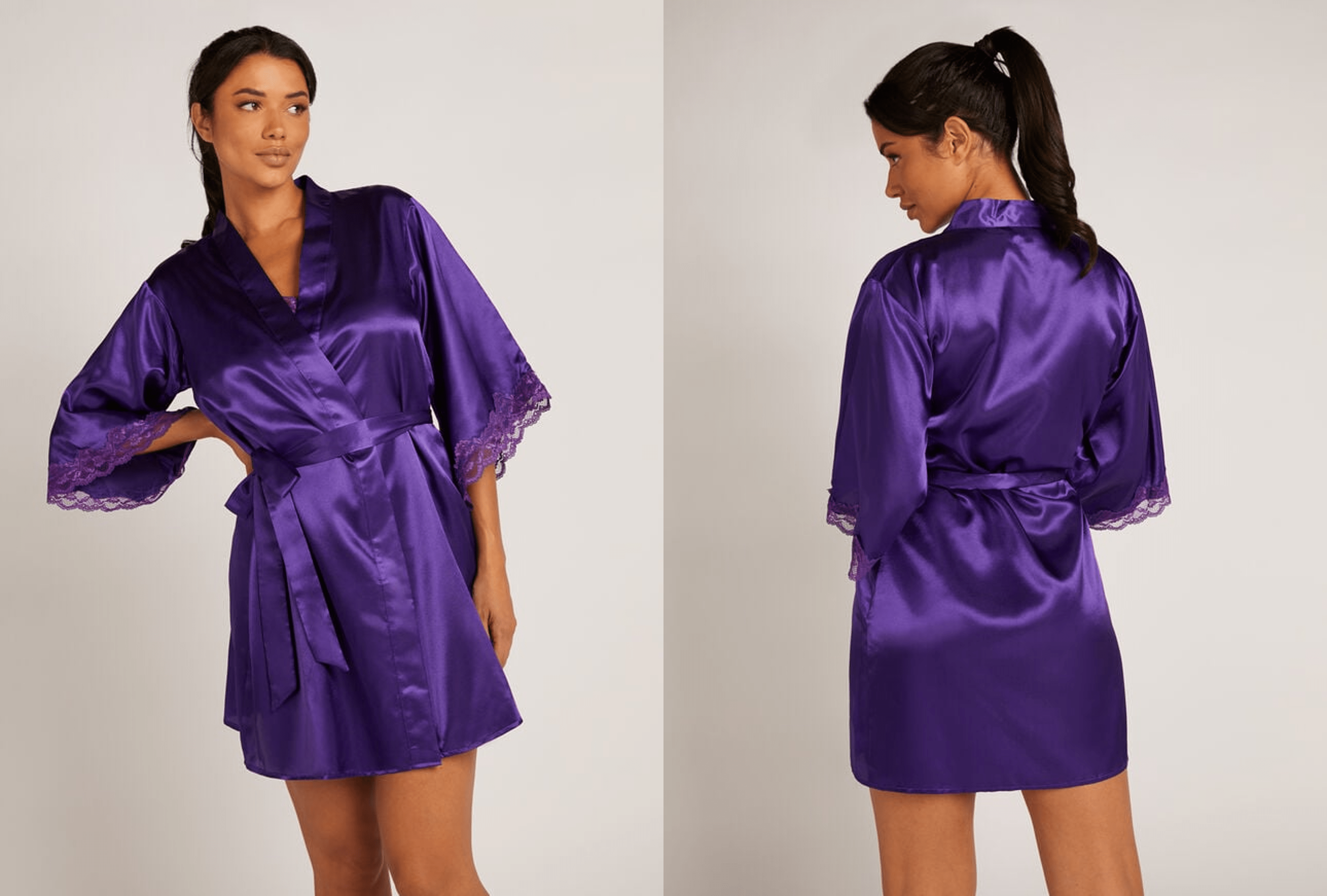 Bagheera - Reversible Quilted Robe - Blush