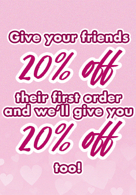 Mention me - refer a friend and get 20%